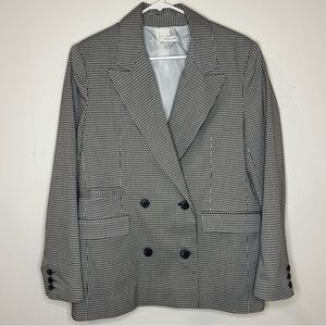 Topshop oversized houndstooth blazer